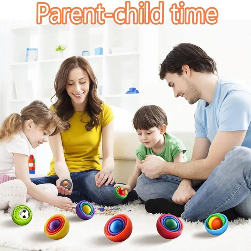 Giroscopio 3D sensorial para niños y adultos antiestrés - imagen 2