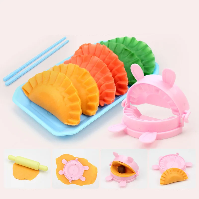 Juego plastilina niños – Máquina hacer fideos con moldes - imagen 5