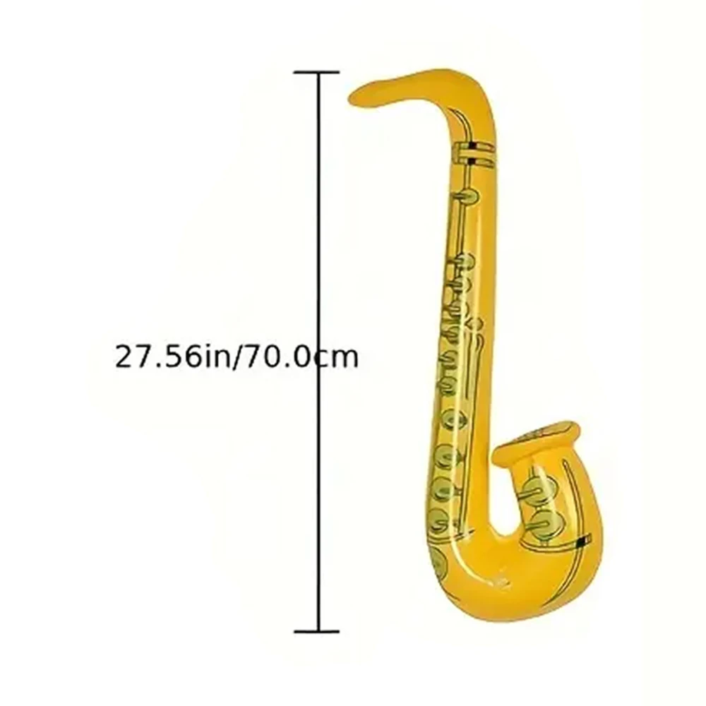 Saxofón inflable de PVC para fiesta y juegos de escenario