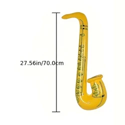 Saxofón inflable de PVC para fiesta y juegos de escenario