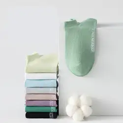 Calcetines tobilleros de algodón transpirables para mujer, cómodos