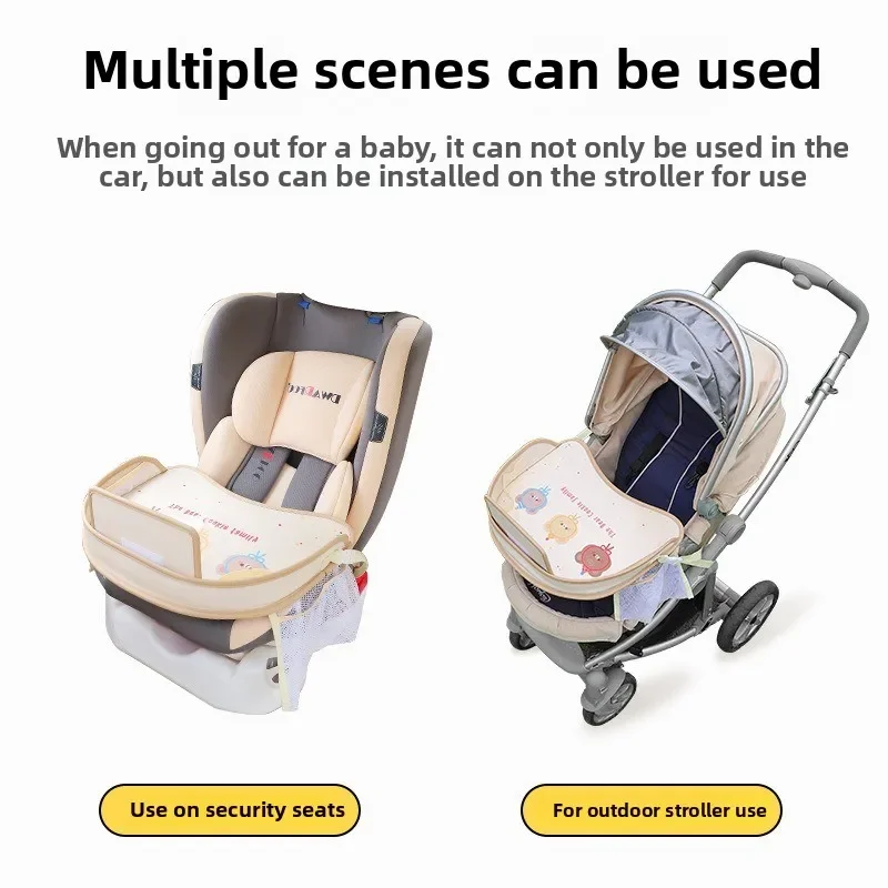 Bandeja organizadora impermeable para asiento de coche infantil - imagen 2