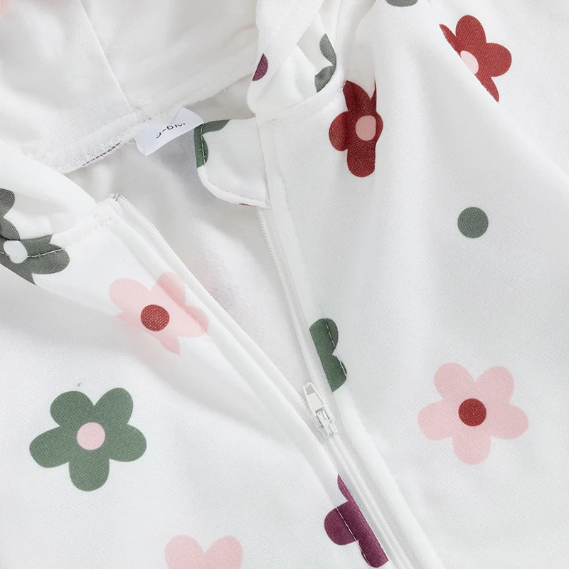 Estampado de flores y acabado suave