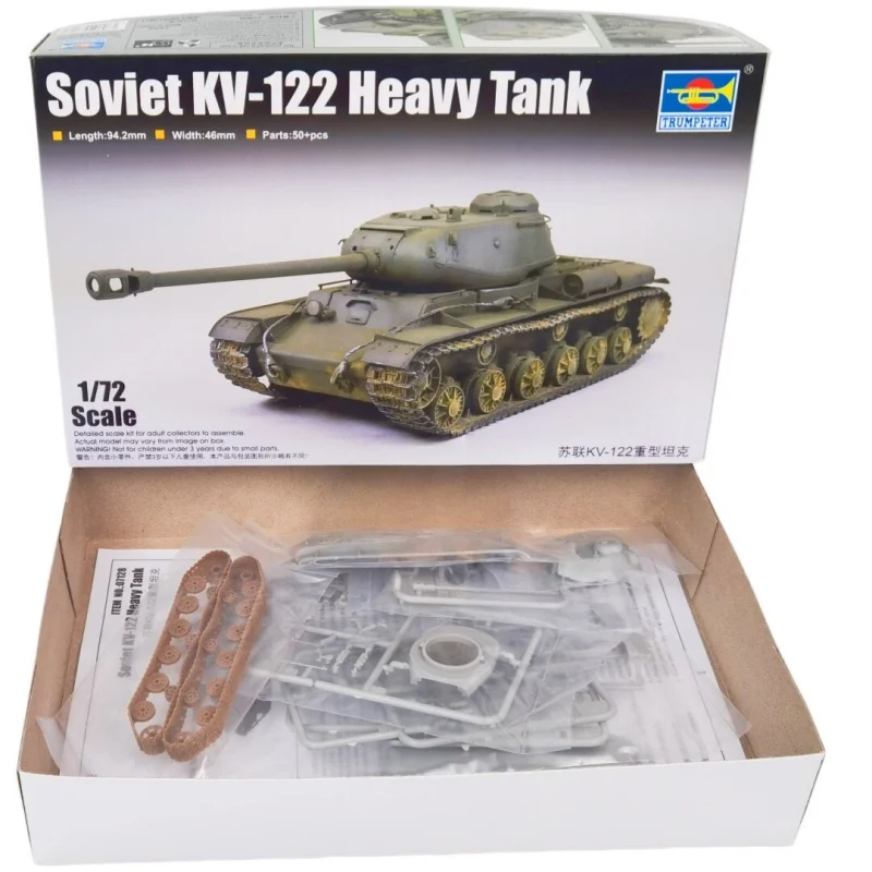 TRUMPETER KV-122 Maqueta de tanque soviético para montar - imagen 3