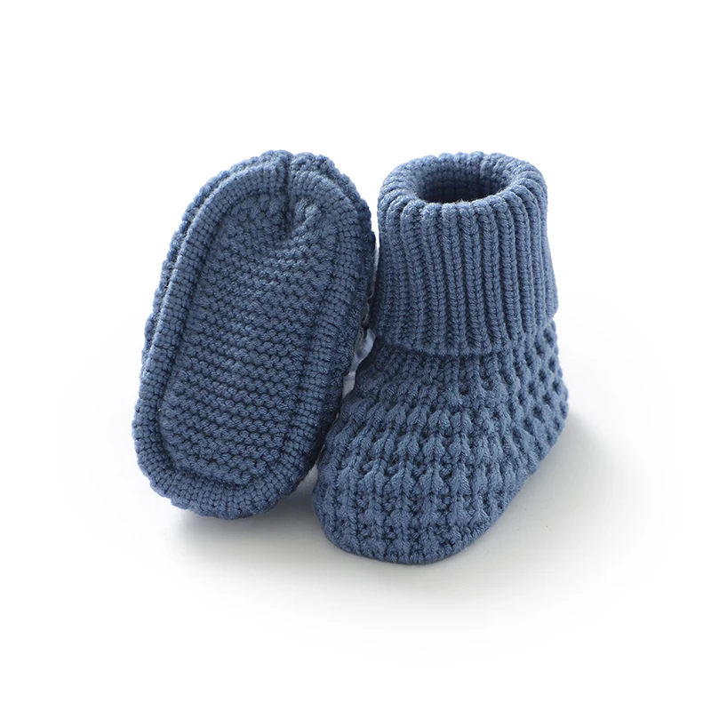 Botines de punto suaves y cálidos para recién nacidos unisex, cómodos - imagen 2