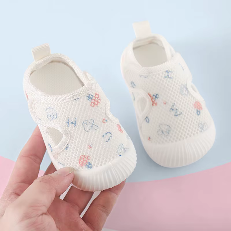 Sandalias de malla transpirables para recién nacido suaves - imagen 3