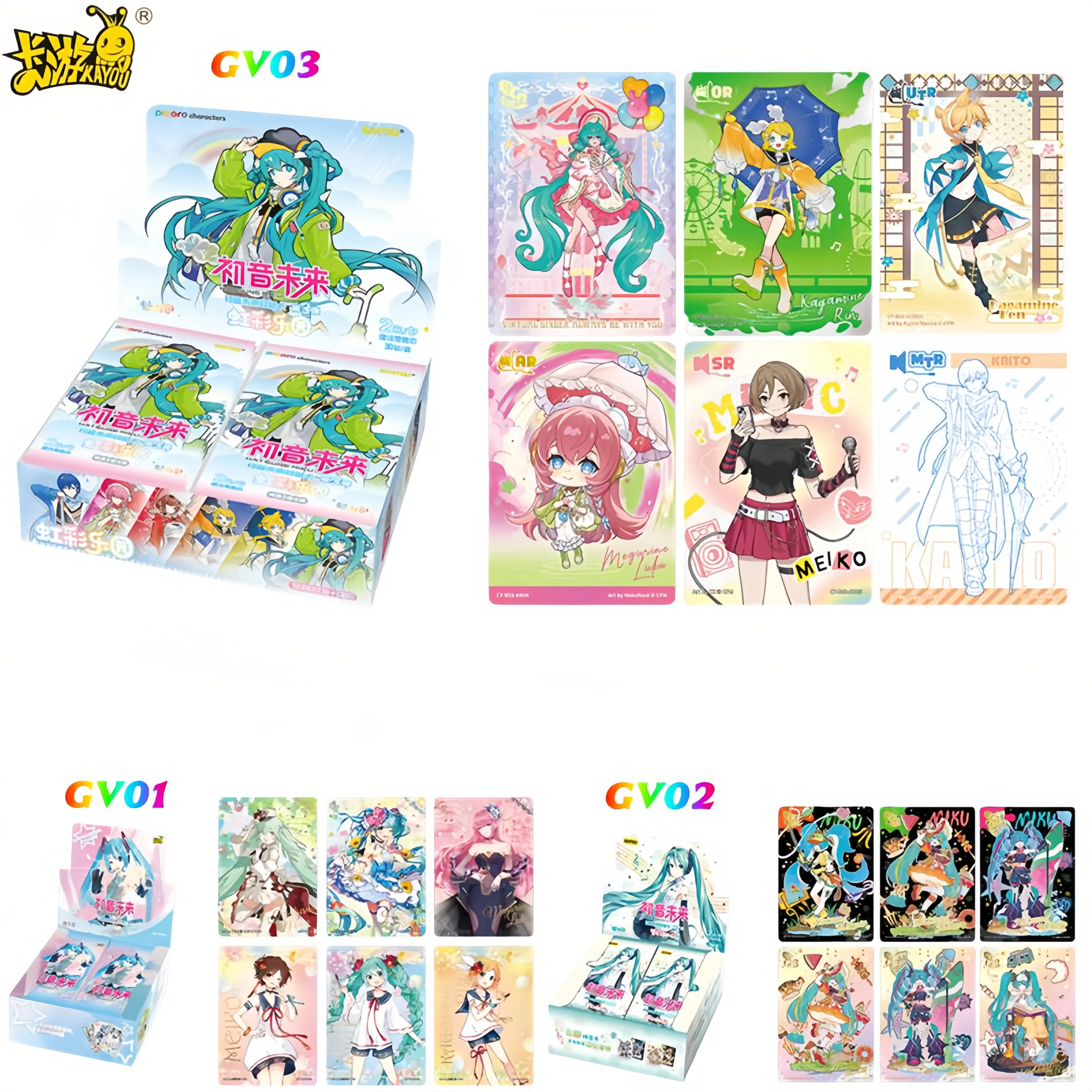 Tarjetas coleccionables Hatsune Miku KAYOU originales