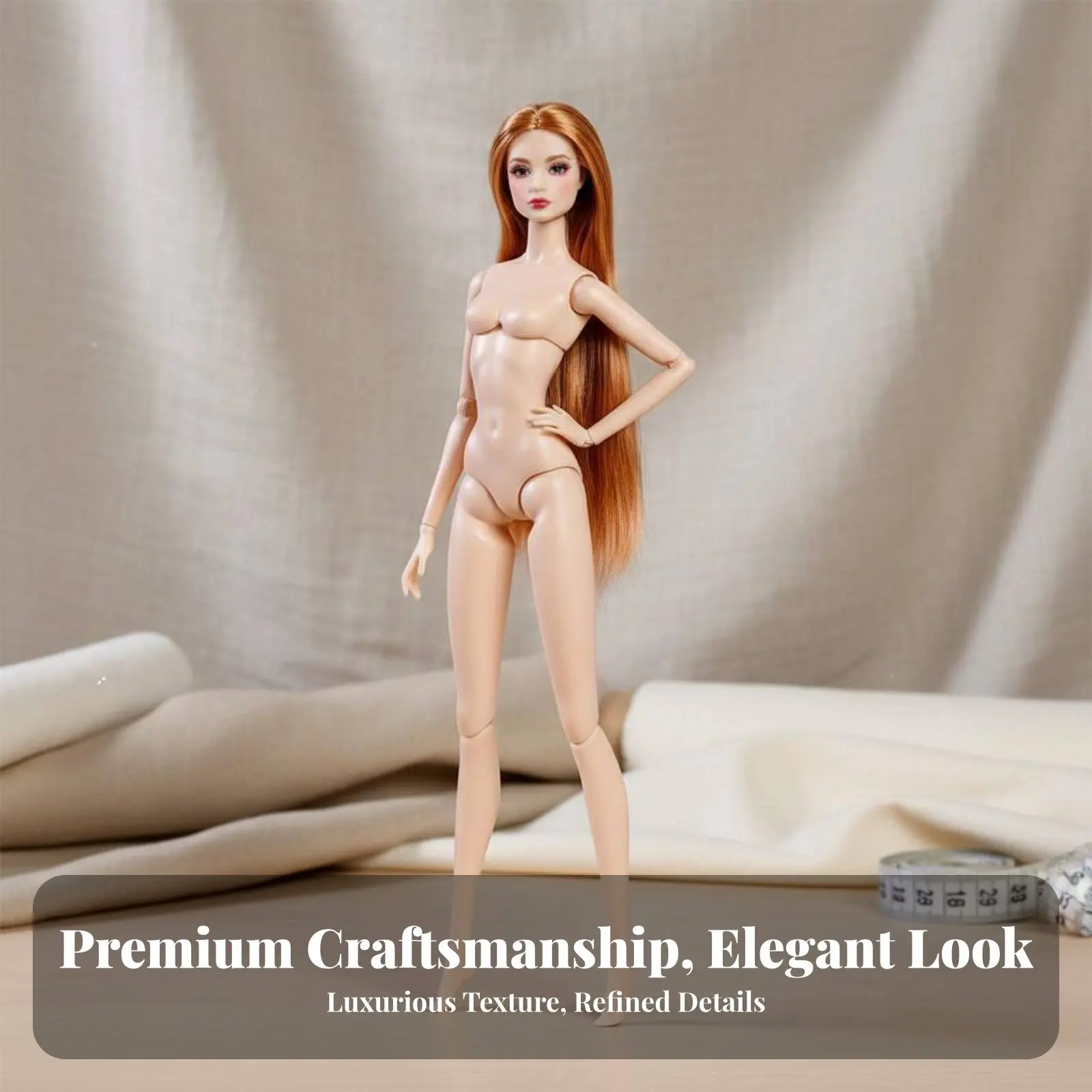 Muñeca supermodelo articulada personalizable con figura posable