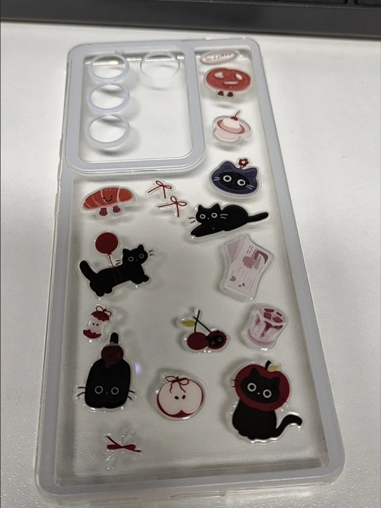 Pegatinas 3D de gato negro estilo dibujos animados para decoración - imagen 2