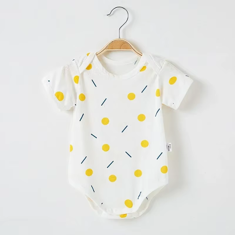 Pelele recién nacido de algodón unisex para niño y niña con pies