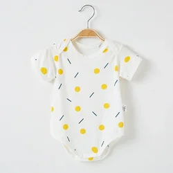 Pelele recién nacido de algodón unisex para niño y niña con pies
