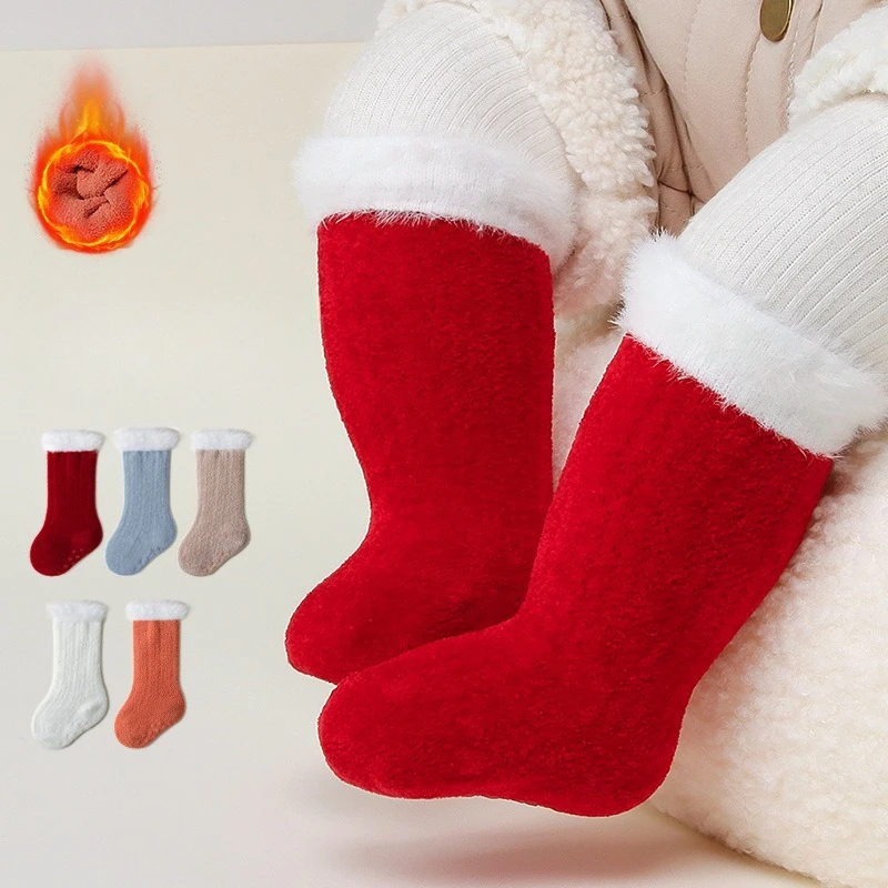 Calcetines de lana para bebé de invierno – Suaves y acolchados - imagen 2