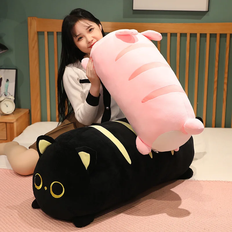 Peluche almohada con forma de pan para gato y conejo suave - imagen 5