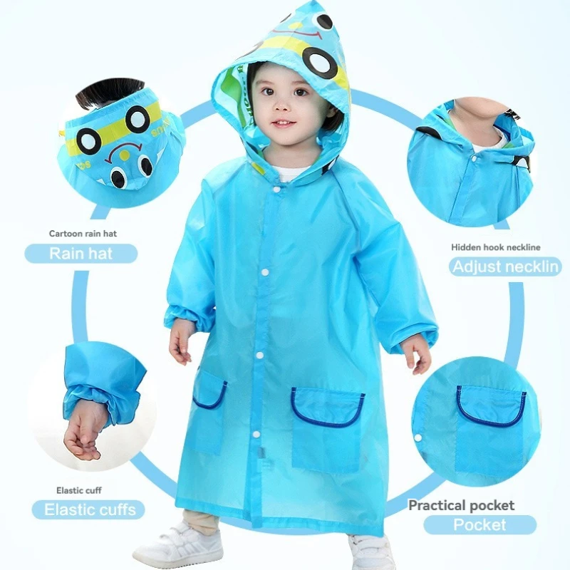 Chubasquero impermeable infantil con motivos de animales - imagen 2