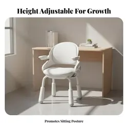 Silla de estudio infantil con soporte postural ergonómico ajustable