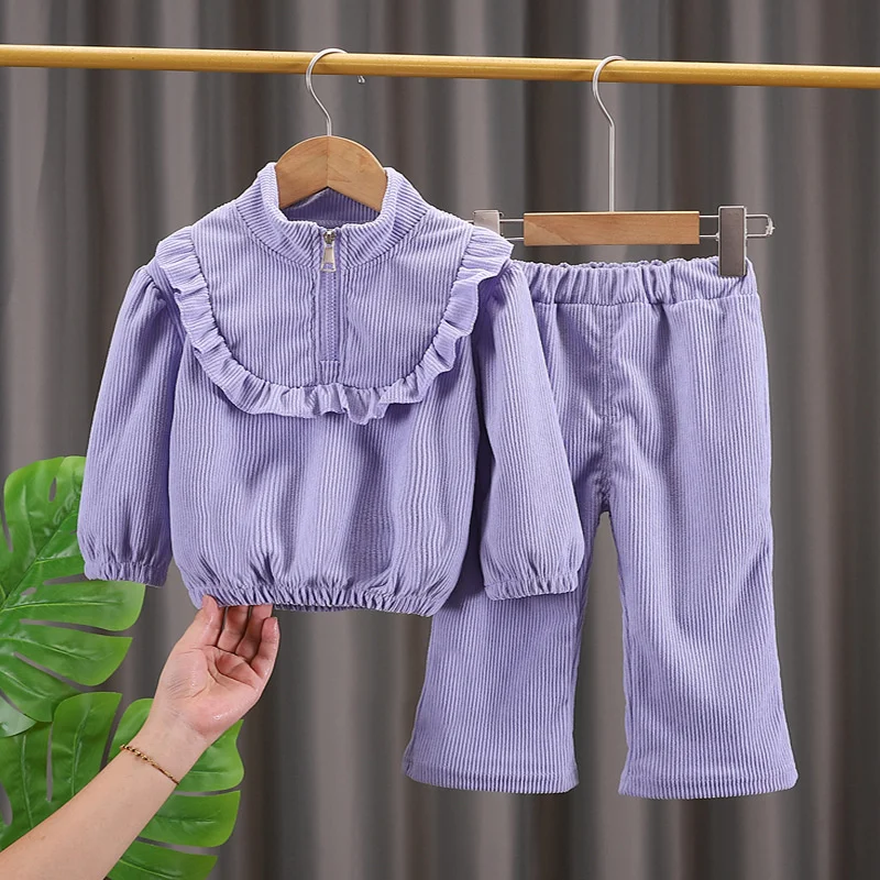 Conjuntos de otoño para niñas – Sudadera manga larga y pantalones