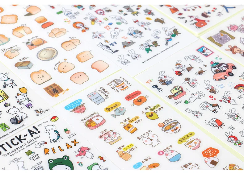 Pegatinas transparentes de animalitos para álbum infantil - imagen 5