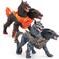 Figura decorativa Cerberus PVC – Adorno mitológico para habitación infantil