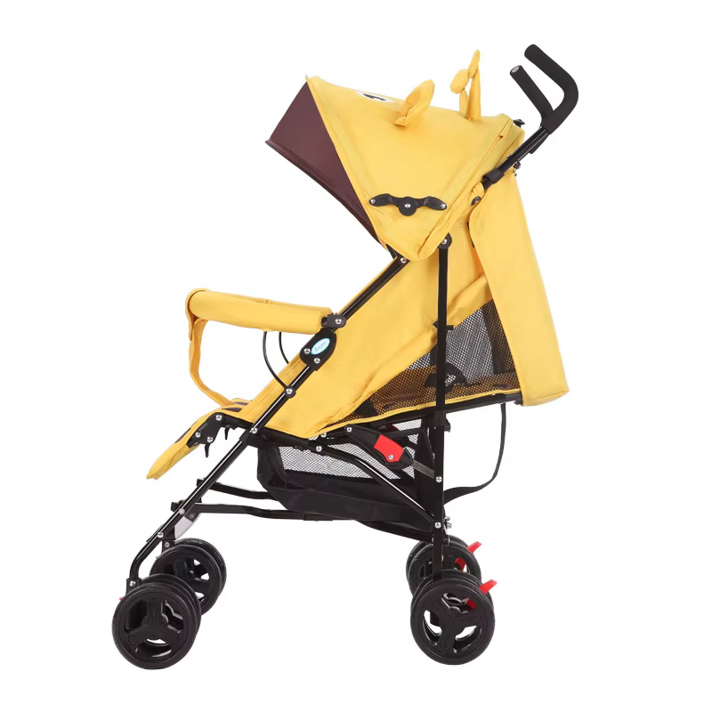 Cochecito bebé plegable portátil reclinable con amortiguador - imagen 4