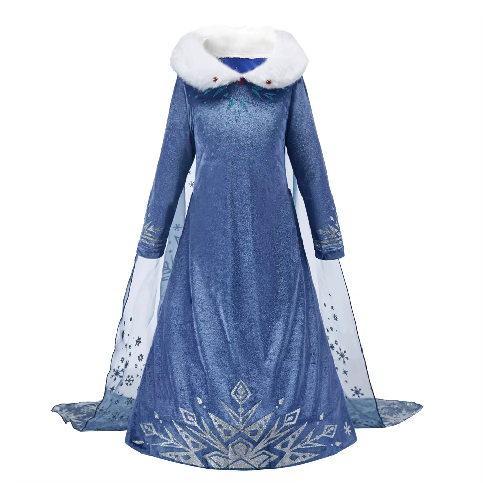 Tabla de tallas del vestido de princesa Elsa