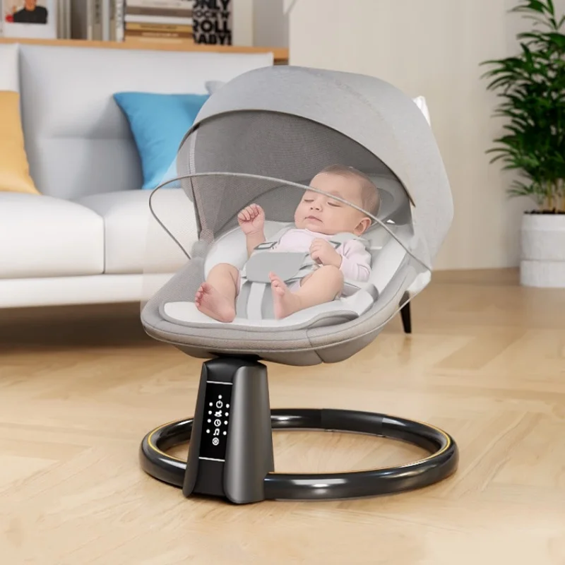 Mecedora eléctrica para bebé con Bluetooth y música, reclinable - imagen 4