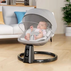 Mecedora eléctrica para bebé con Bluetooth y música, reclinable
