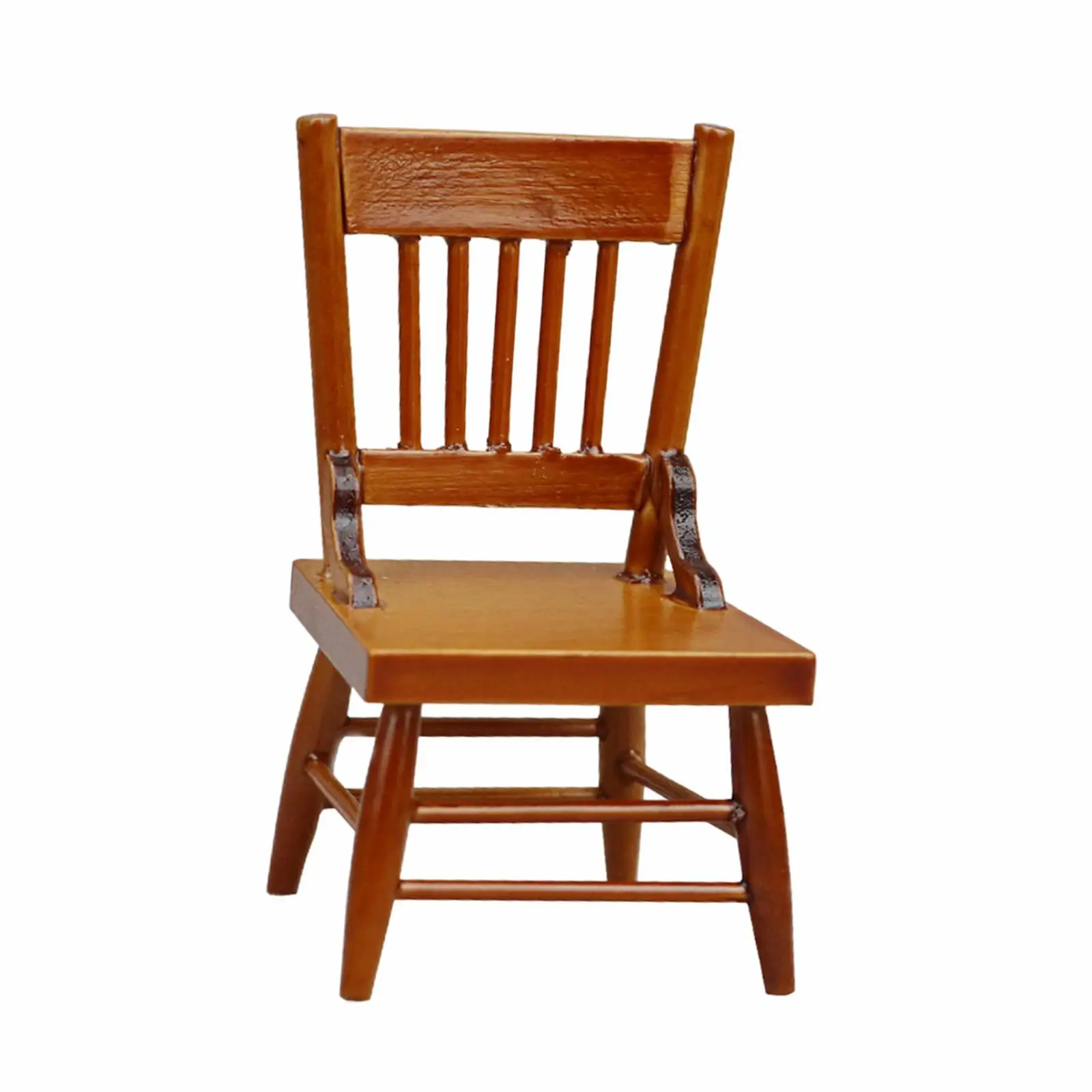 Silla en miniatura de madera para casa de muñecas, estilo clásico - imagen 5