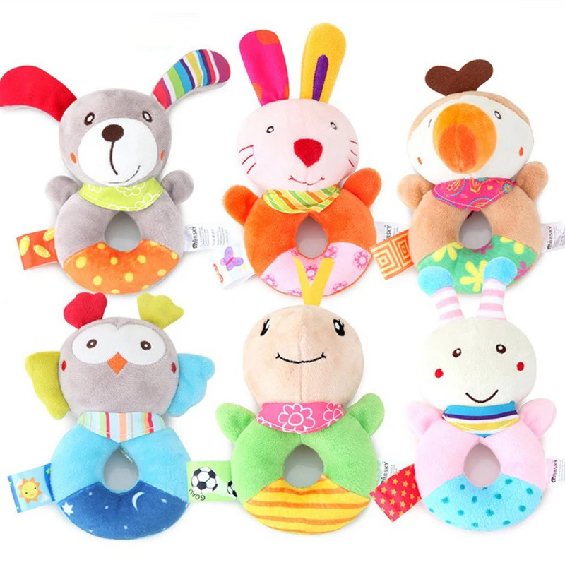 Sonajero peluche felpa animales