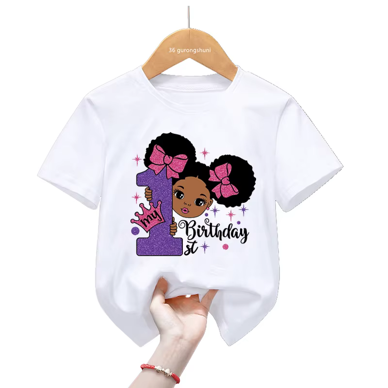Camiseta sirena para niña – Regalo cumpleaños manga corta