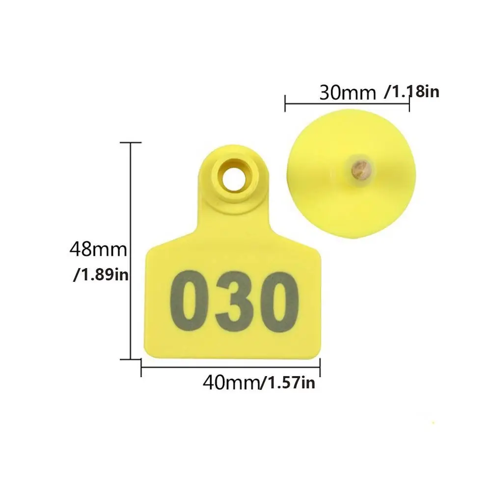 Tarjetas con numeración 001-100 para identificación