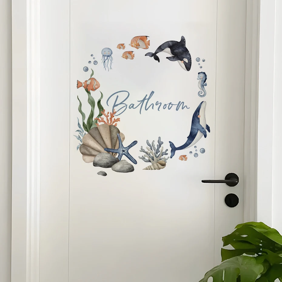 Pegatinas de pared de animales marinos para habitaciones infantiles - imagen 2