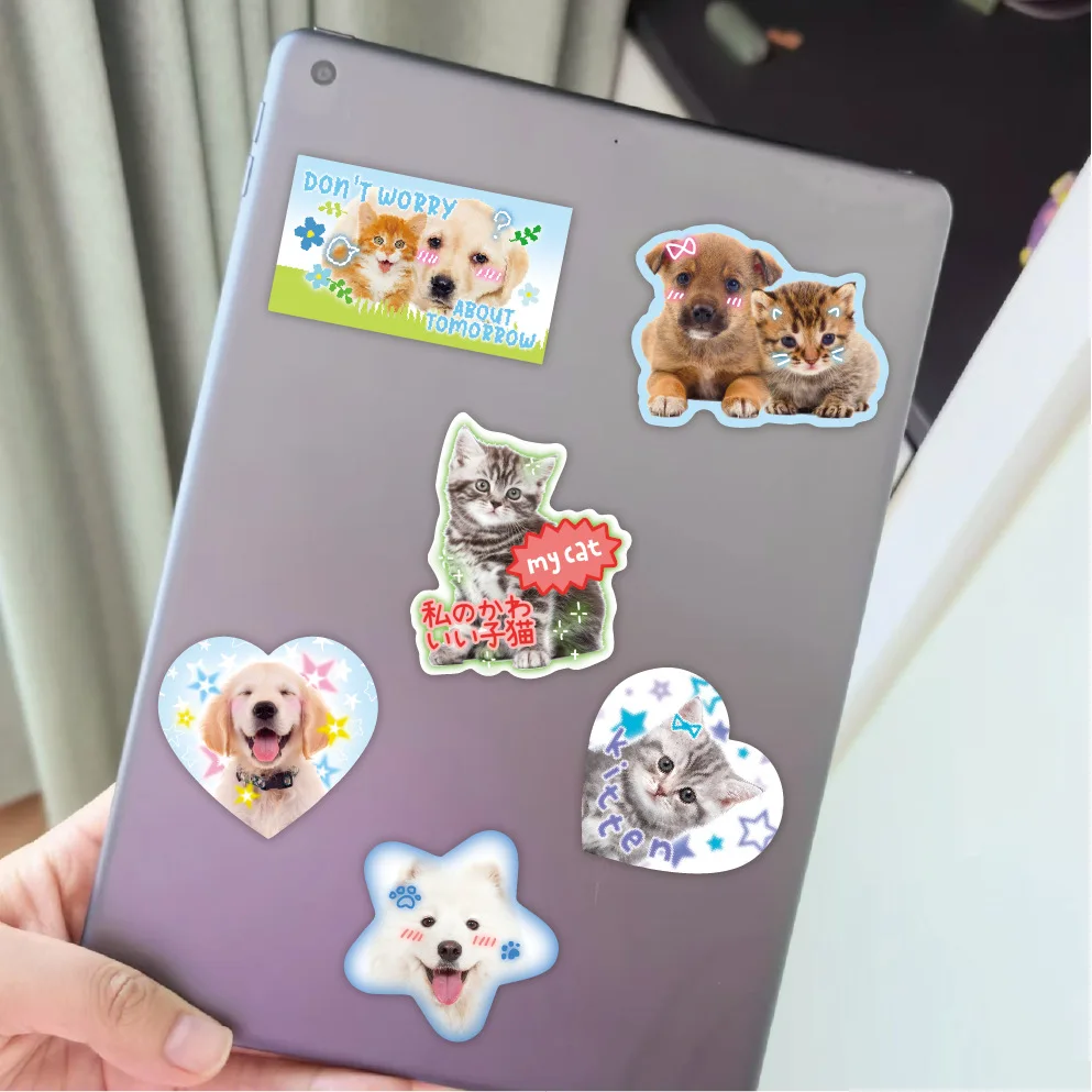 Pegatinas infantiles retro de animales para álbum y carcasa móvil - imagen 3