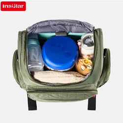 Mochila pañalera impermeable para bebé con cambiador