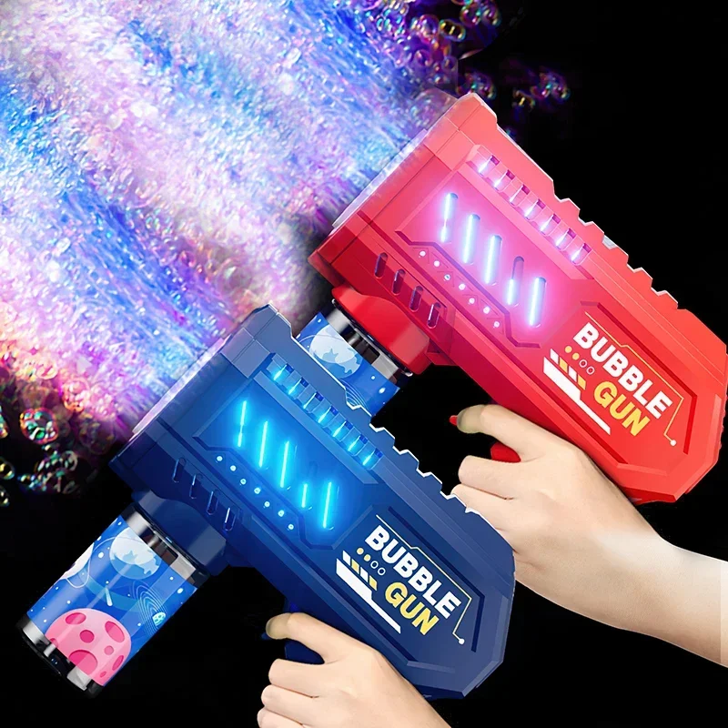 Pistola de burbujas automática diseño cohete
