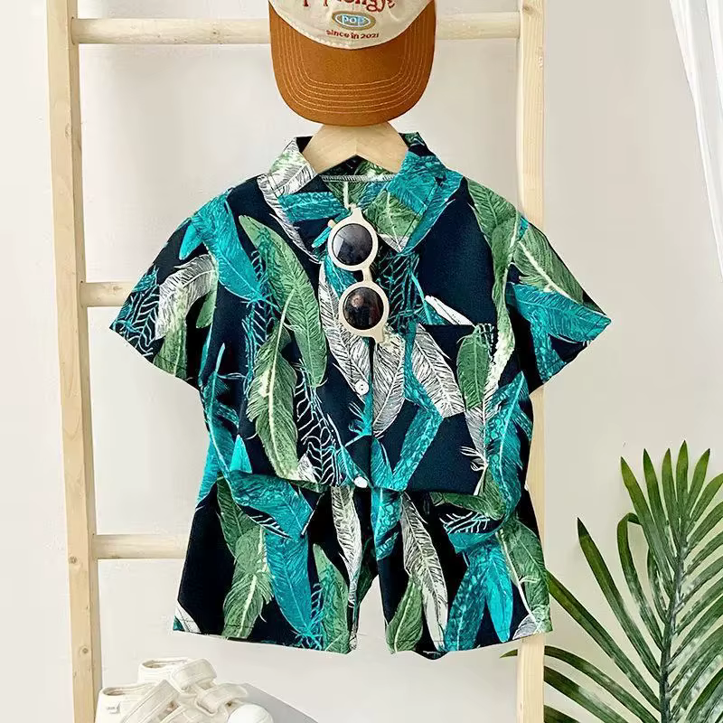 Conjunto de verano para niña: camisa manga corta y pantalón corto - imagen 2