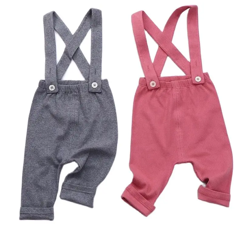 Mallas acanaladas de algodón para bebé, pantalón recién nacido - imagen 3