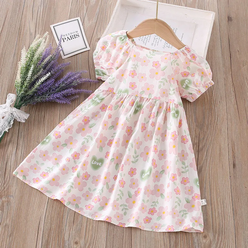 Vestido de niña verano transpirable con estampado dulce - imagen 5