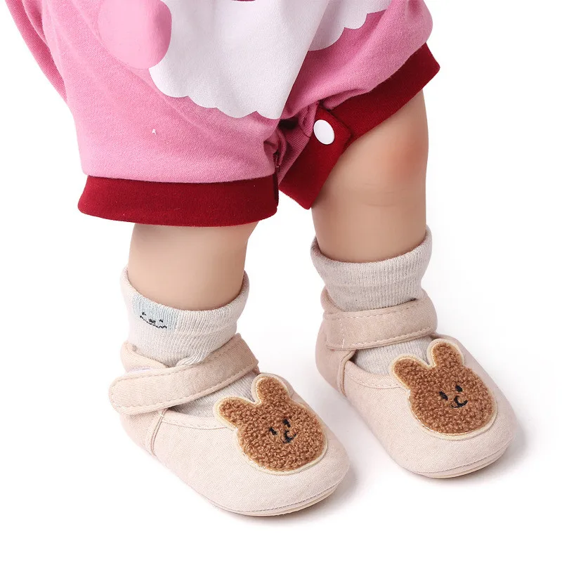 Zapatos antideslizantes de algodón para bebé – Suela suave con dibujos