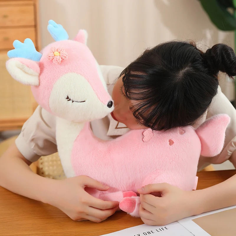 Peluche de alce navideño suave para bebés y almohada decorativa - imagen 5