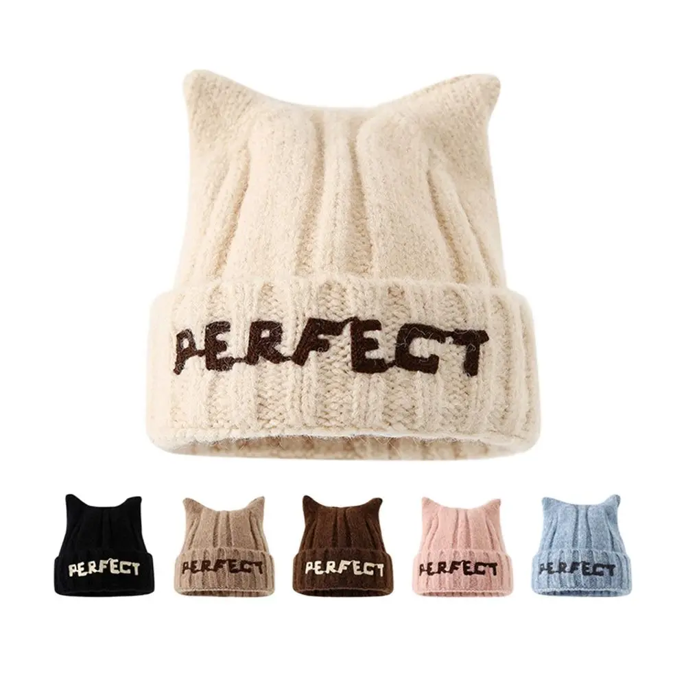 Gorro de lana gruesa cálido para niños, estilo urbano - imagen 4
