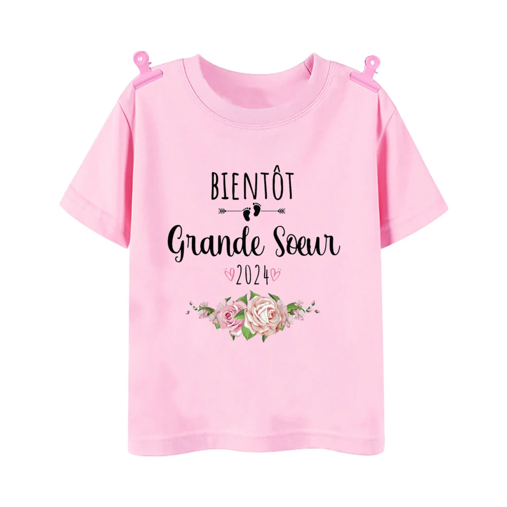 Camiseta Big Sister con Arcoíris - Manga corta niños - imagen 5