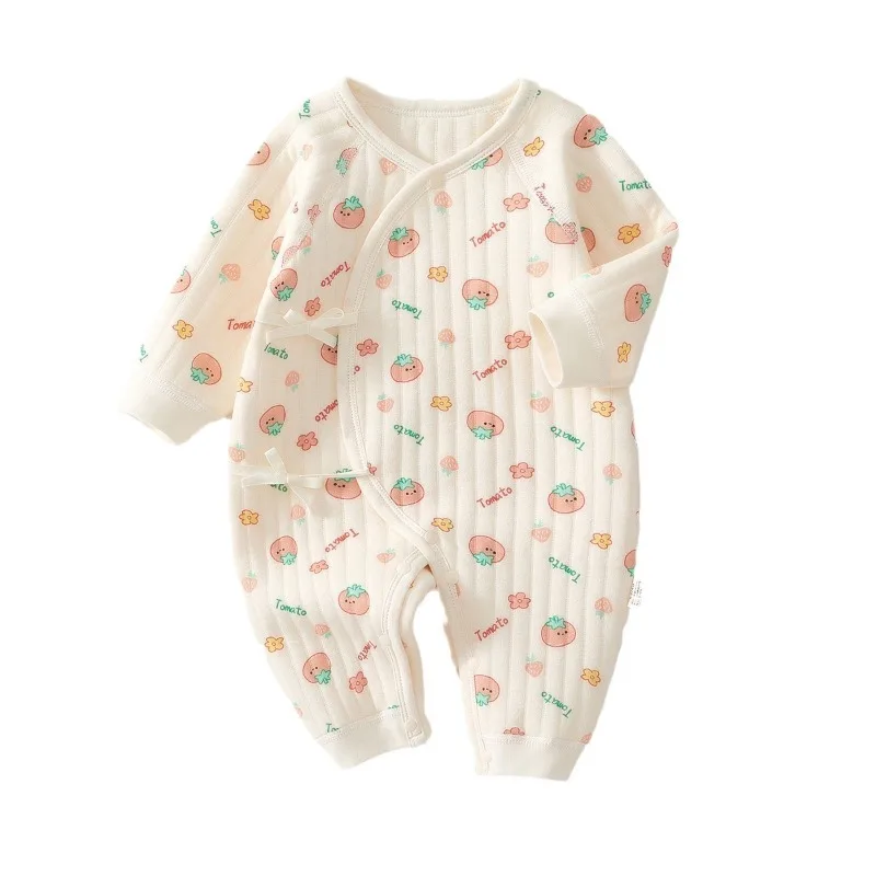 Ropa de bebé recién nacido: mono acolchado cálido para otoño - imagen 4