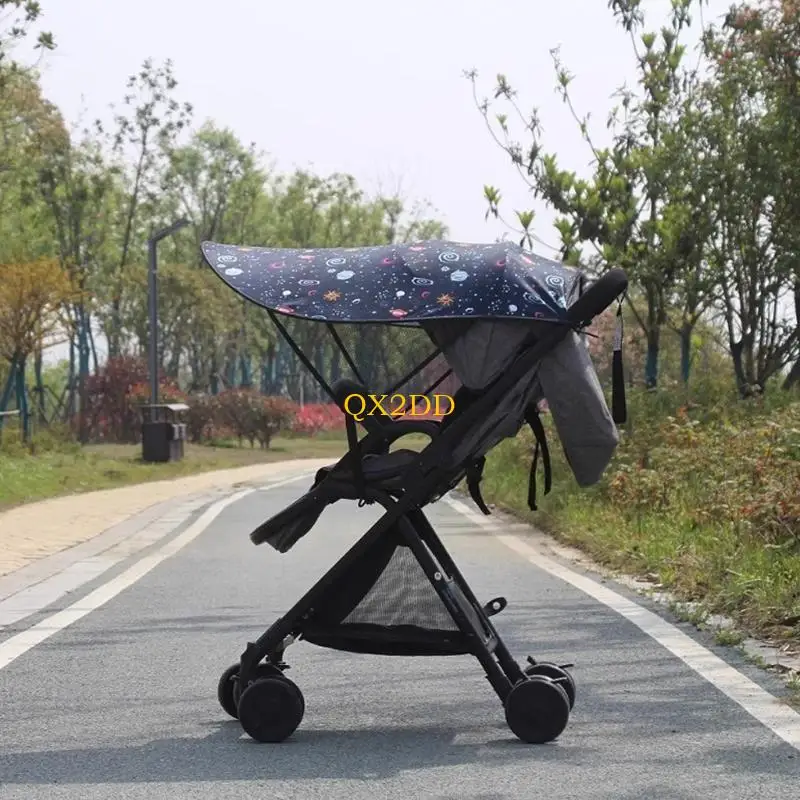 QX2D Cochecito con sombrilla protección solar para bebé - imagen 4