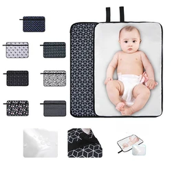Alfombrilla para cambiar pañales plegable portátil para bebé de viaje