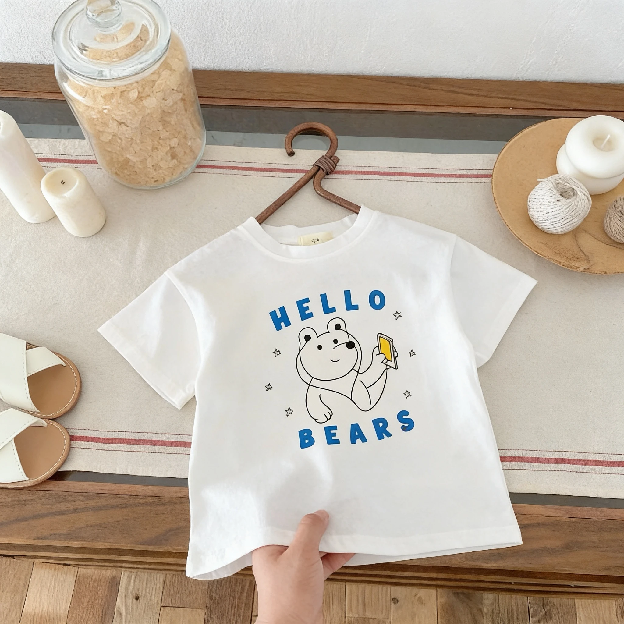 Camiseta infantil de estilo casual