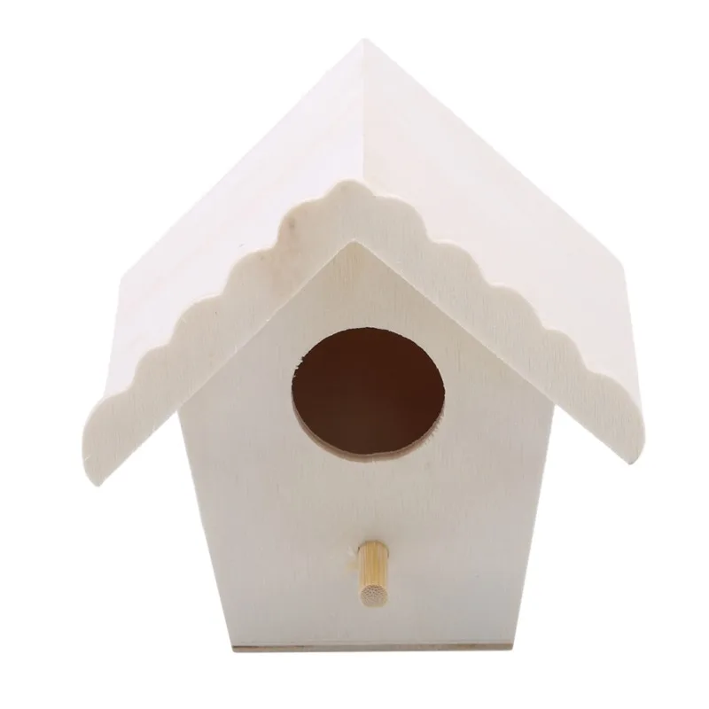 Jaula de madera mini para pájaros exterior – Colgante jardín - imagen 3