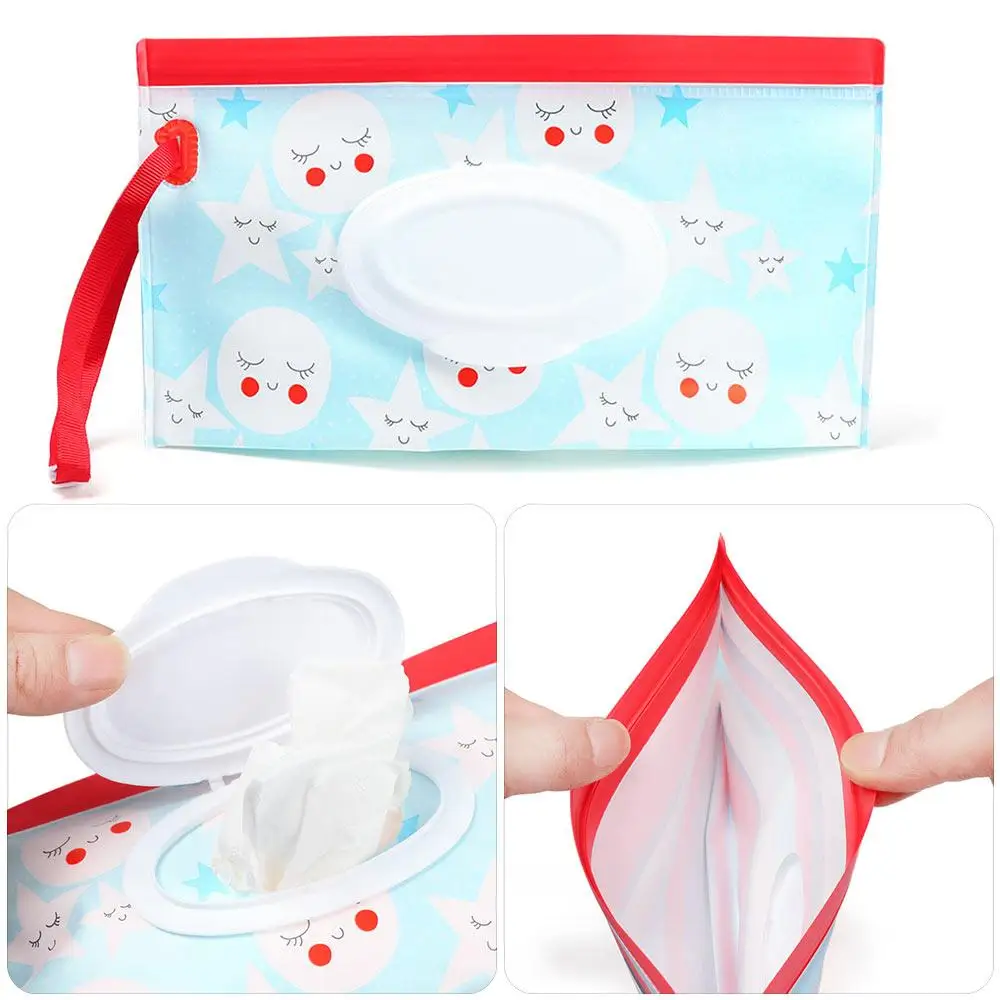 Bolsa de toallitas húmedas EVA rellenable reutilizable para cochecito