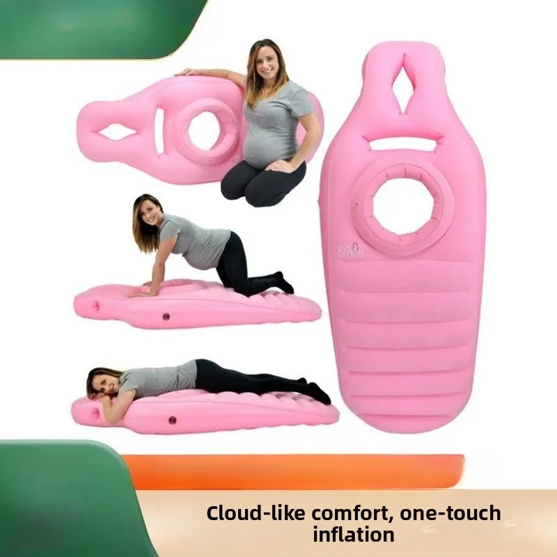 Colchón inflable de embarazadas con almohada tipo O para dormir - imagen 3