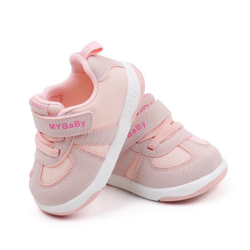 Zapatillas antideslizantes para bebé transpirables de malla en otoño - imagen 2