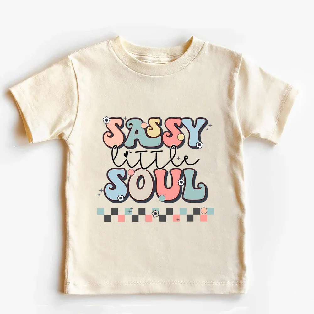 Sassy Little Soul Camiseta Retro Verano para Niños y Niñas Boho - imagen 4